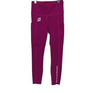 Lululemon X Peloton Women Together We Go Far Fast Free Legging Fuchsia Sz 4 NWOT